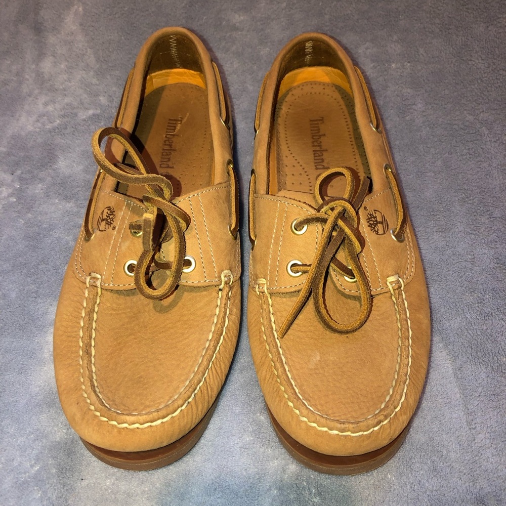 MENS BROWN TIMBERLAND BOAT SHOES
